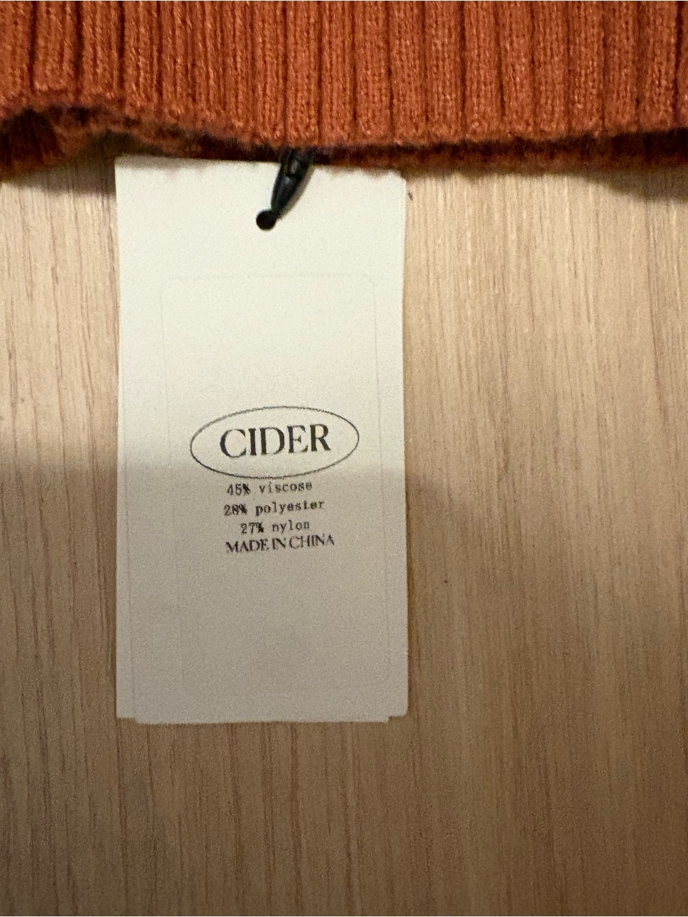 Cider Ribbed Cross-Neck Mini Dress in Rust - Picture 5 of 7